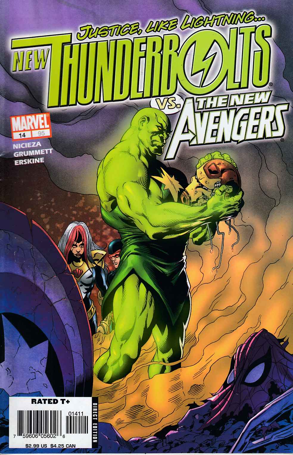 New Thunderbolts #14 Very Fine Minus (7.5) [Marvel Comic] THUMBNAIL