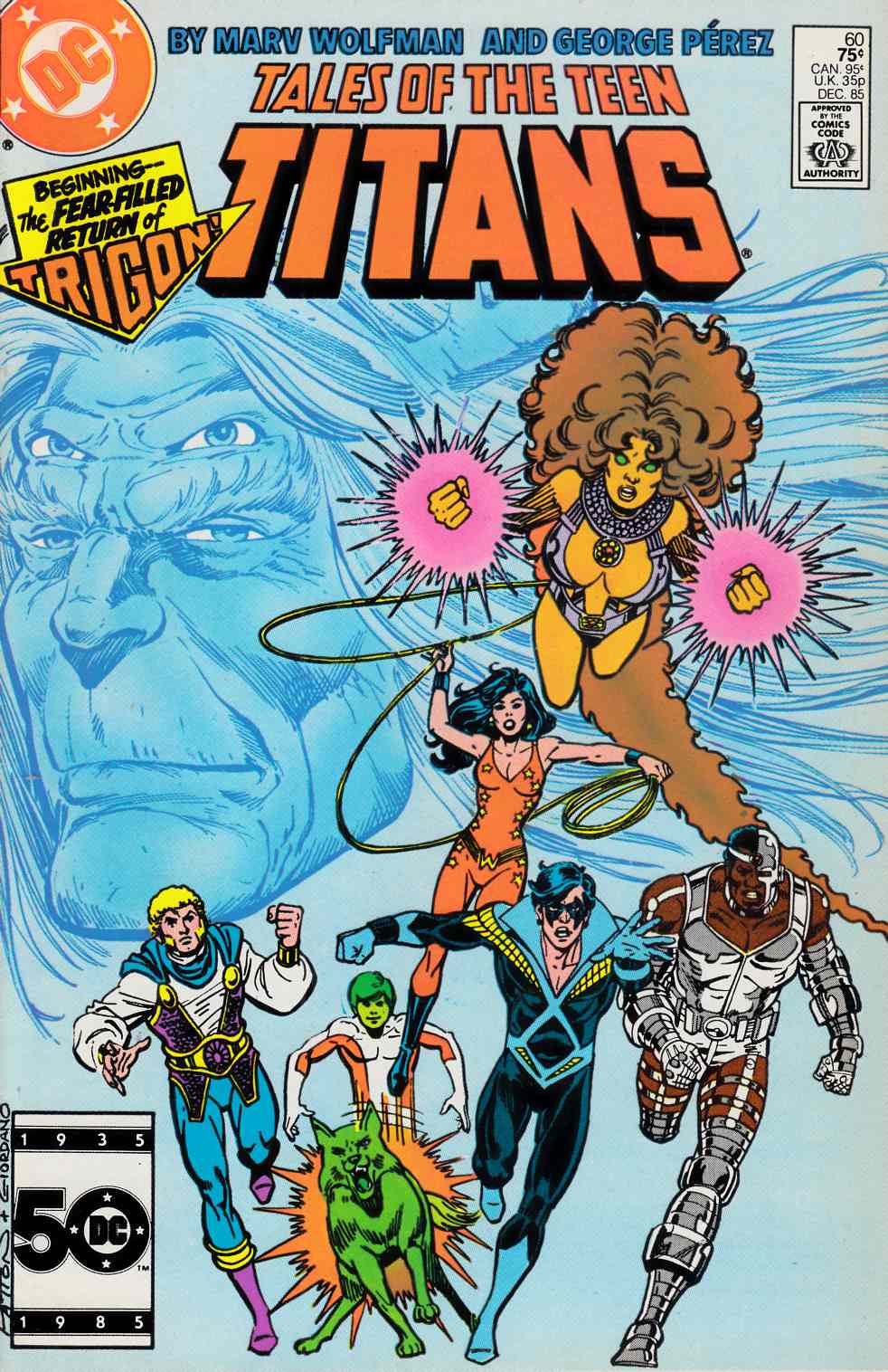 New Teen Titans #60 Very Fine (8.0) [DC Comic] LARGE