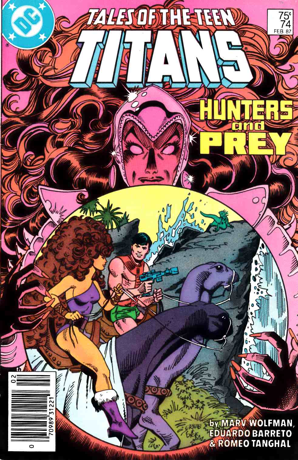 New Teen Titans #74 Newsstand Edition Very Fine (8.0) [DC Comic] THUMBNAIL