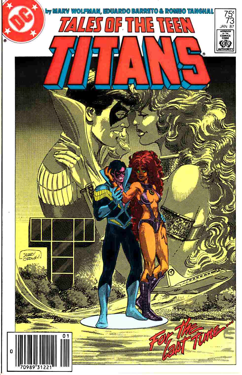 New Teen Titans #73 Newsstand Edition Very Fine (8.0) [DC Comic] THUMBNAIL