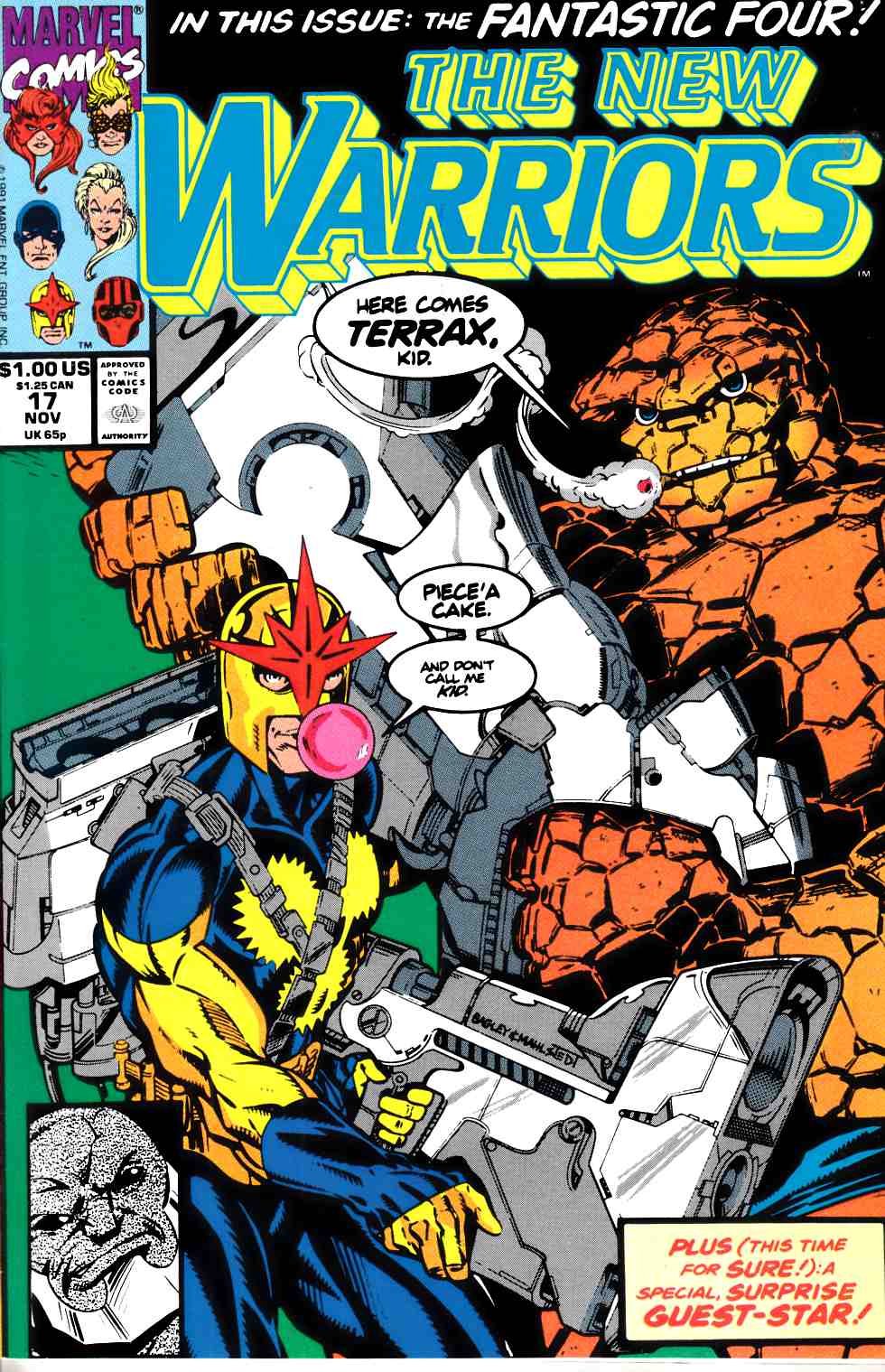 New Warriors #17 Near Mint (9.4) [Marvel Comic] LARGE