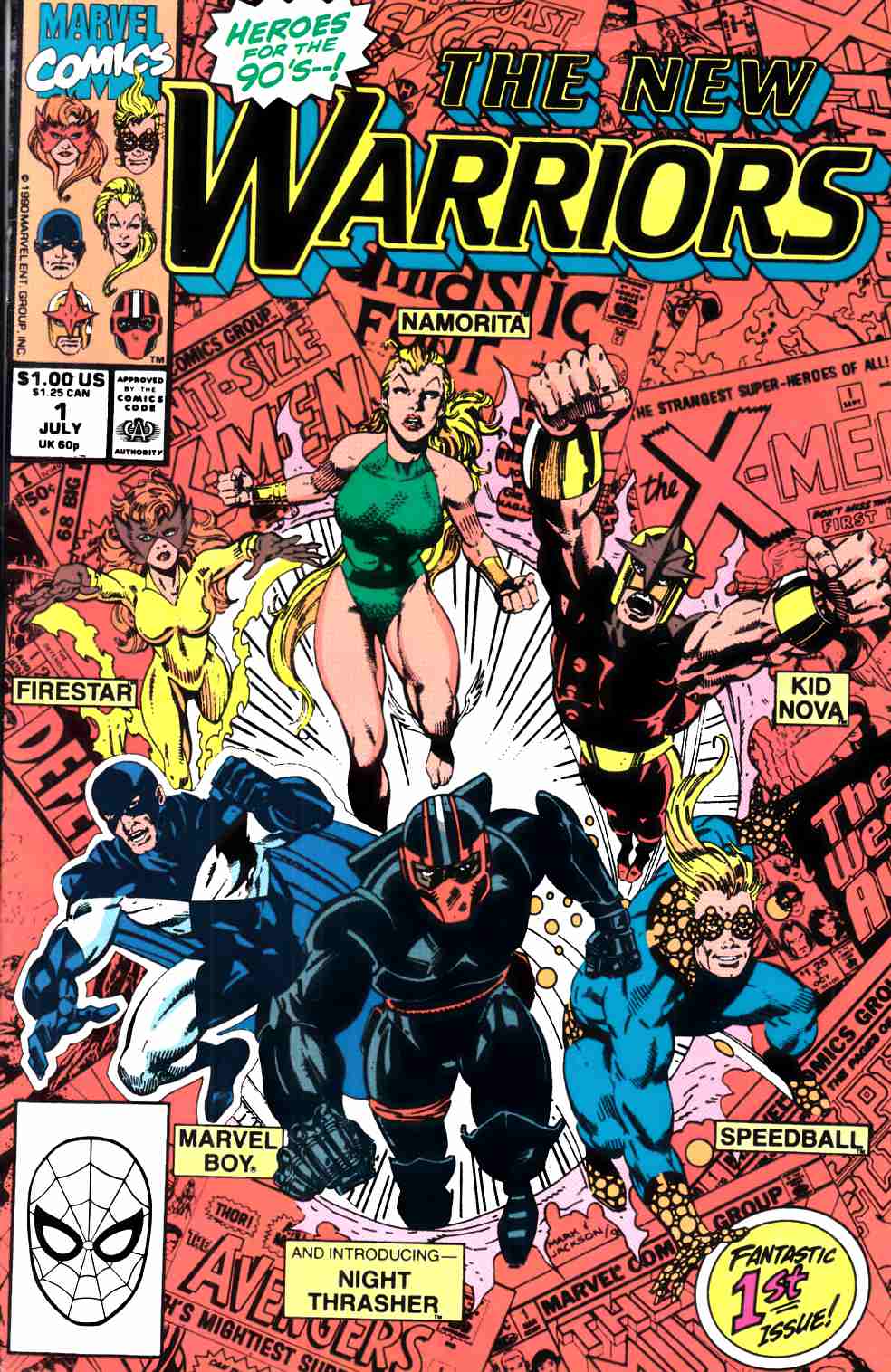 New Warriors #1 Very Fine (8.0) [Marvel Comic] THUMBNAIL