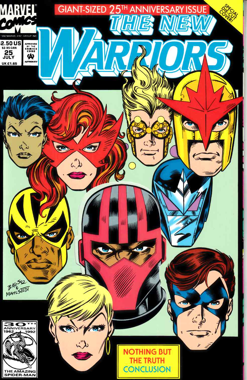 New Warriors #25 Very Fine (8.0) [Marvel Comic] THUMBNAIL