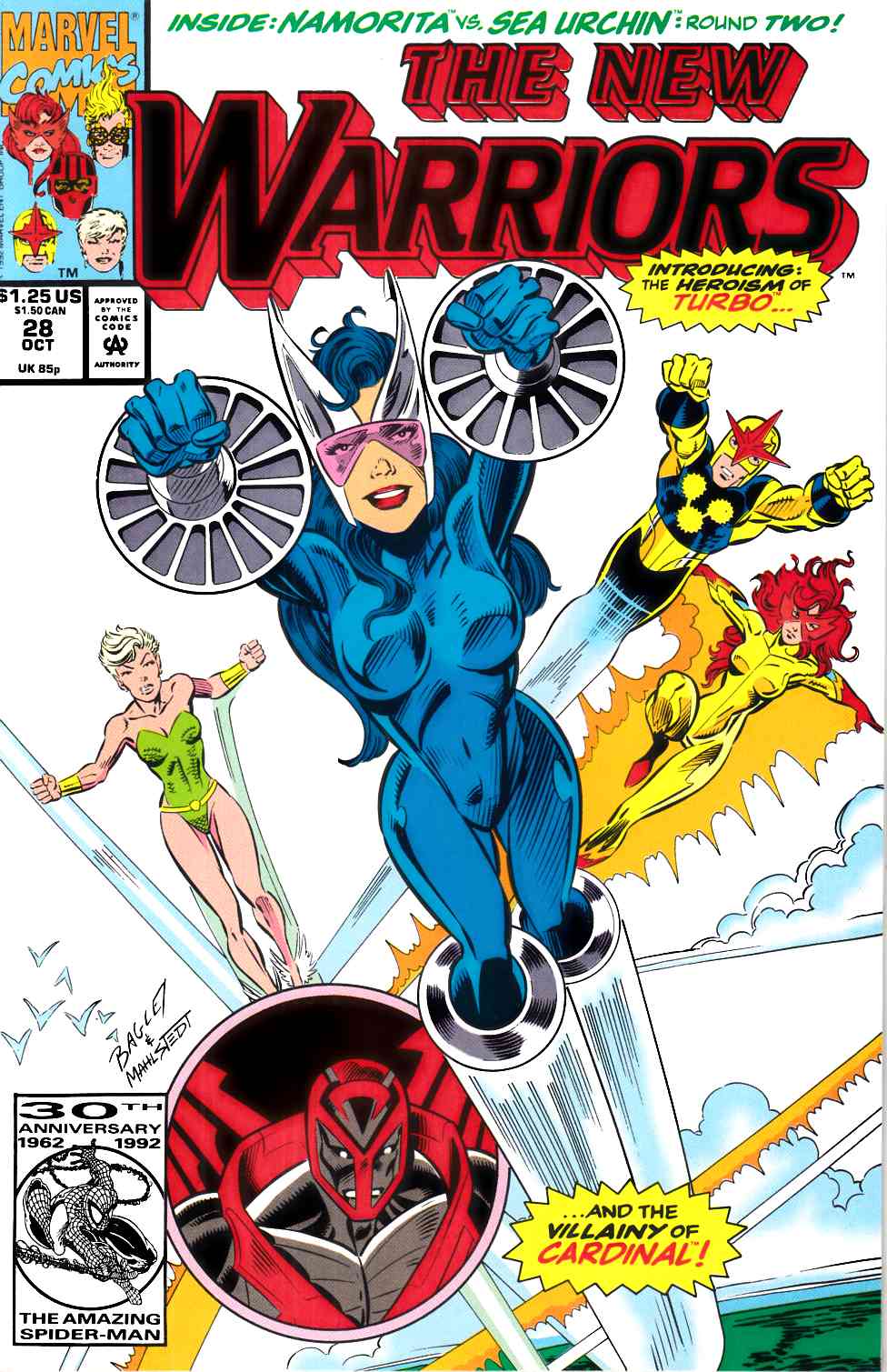 New Warriors #28 Near Mint (9.4) [Marvel Comic] THUMBNAIL