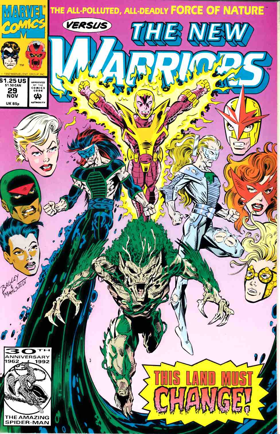 New Warriors #29 Near Mint (9.4) [Marvel Comic] LARGE