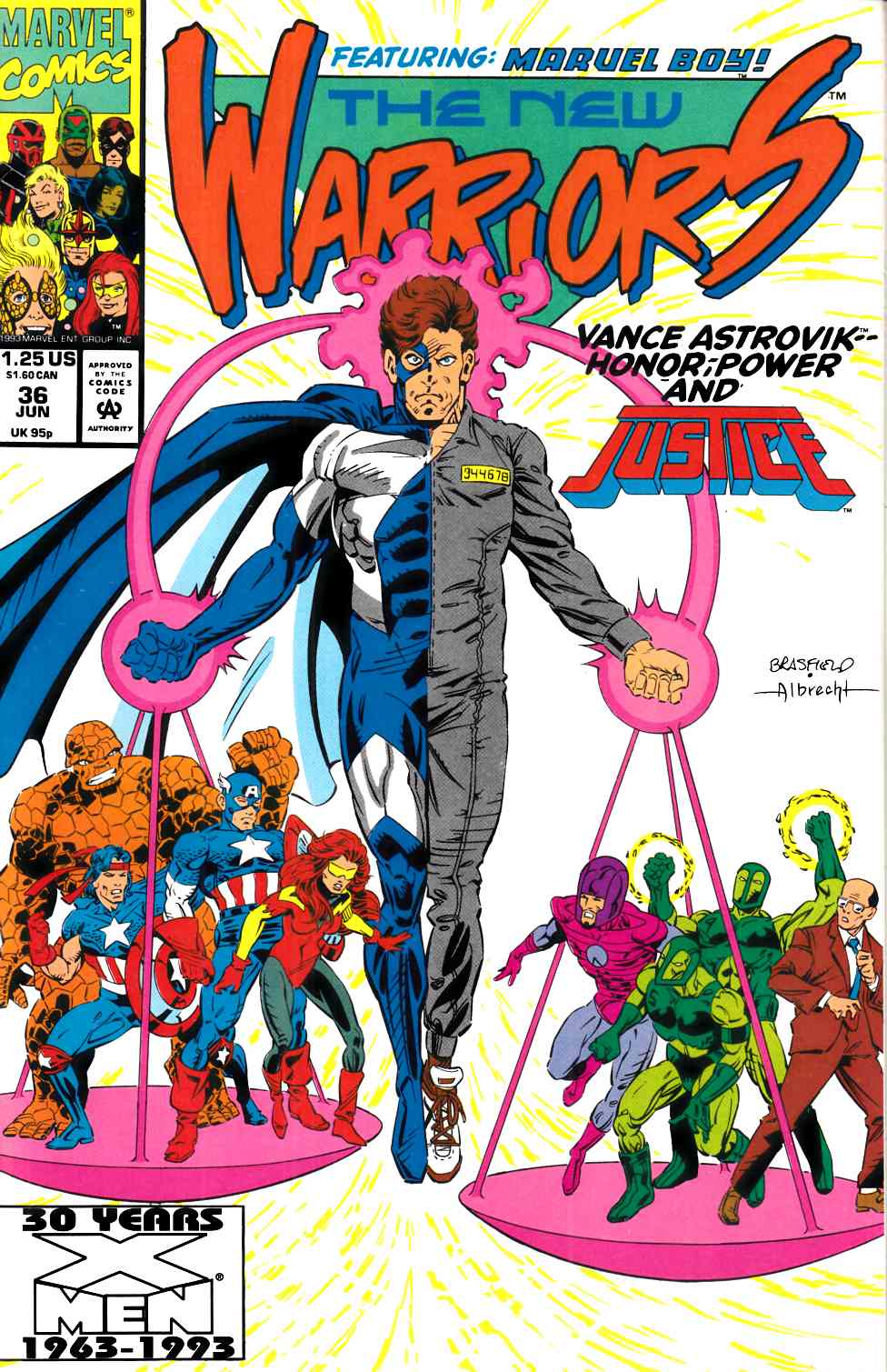 New Warriors #36 Near Mint Minus (9.2) [Marvel Comic] LARGE