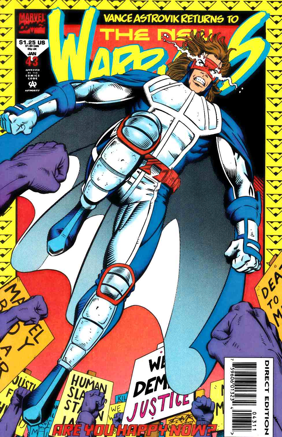 New Warriors #43 Near Mint (9.4) [Marvel Comic] THUMBNAIL