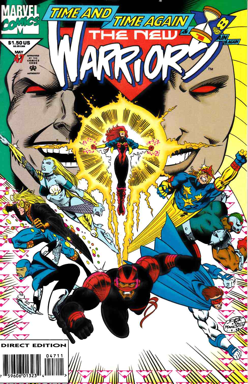 New Warriors #47 Very Fine (8.0) [Marvel Comic] THUMBNAIL