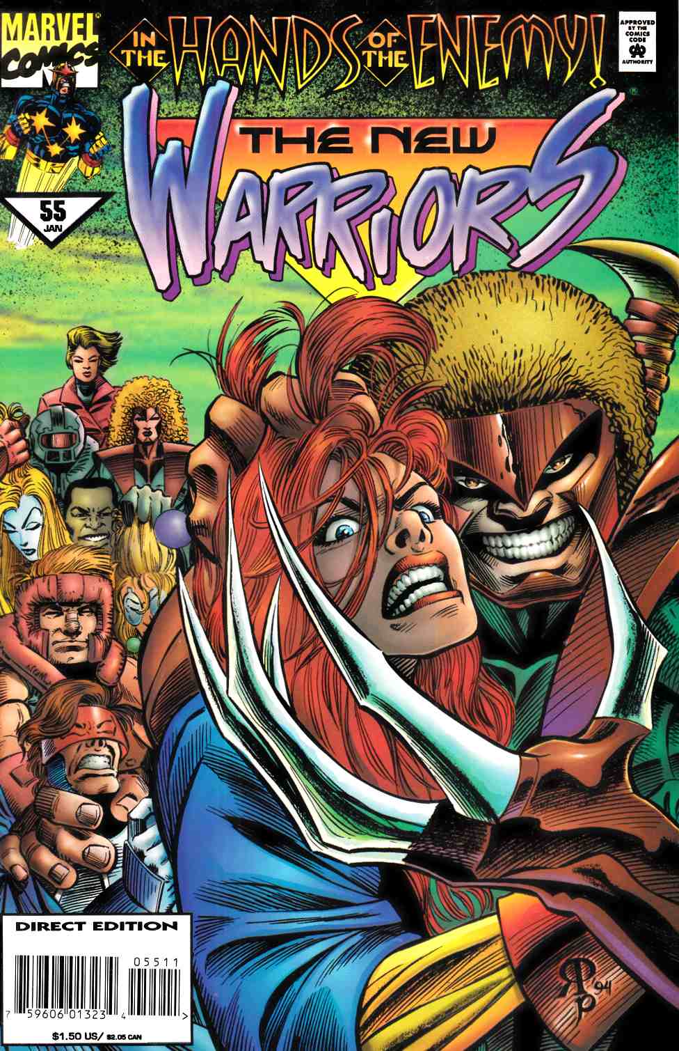 New Warriors #55 Very Fine (8.0) [Marvel Comic] LARGE