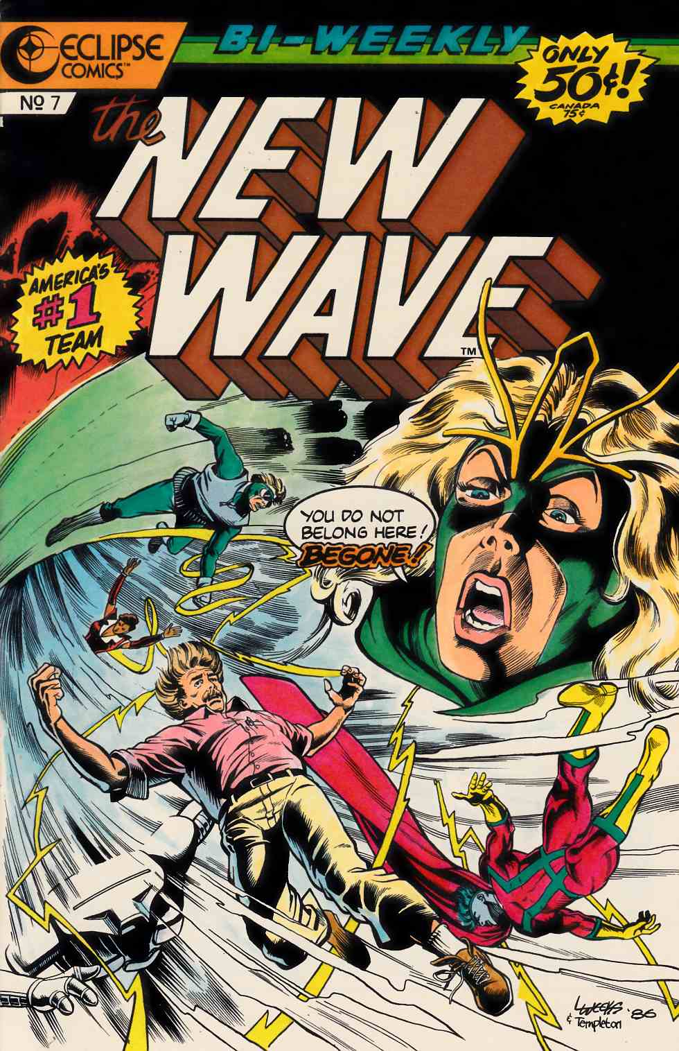 New Wave #7 Very Fine (8.0) [Eclipse Comic] LARGE