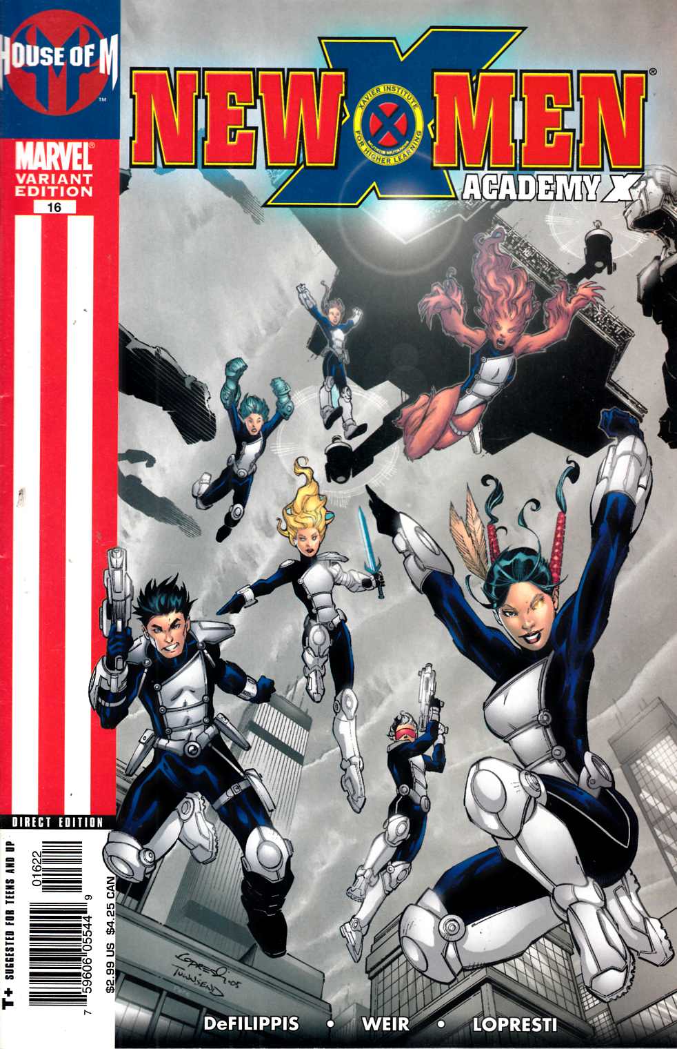 New X-Men #16 Second Printing Very Fine (8.0) [Marvel Comic] LARGE