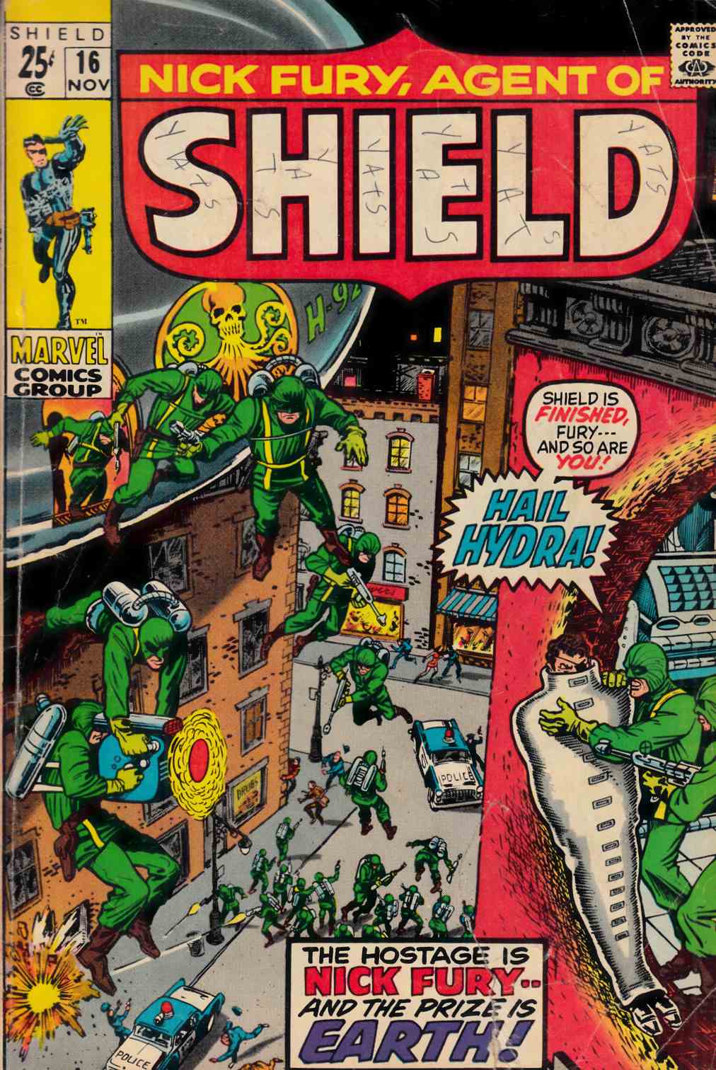 Nick Fury Agent of Shield #16 Good Minus (1.8) [Marvel Comic] THUMBNAIL