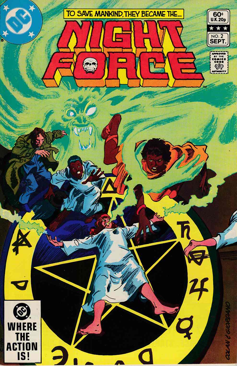 Night Force #2 Newsstand Edition Very Fine (8.0) [DC Comic] THUMBNAIL