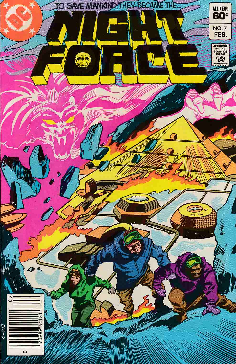 Night Force #7 Newsstand Edition Very Fine (8.0) [DC Comic] THUMBNAIL