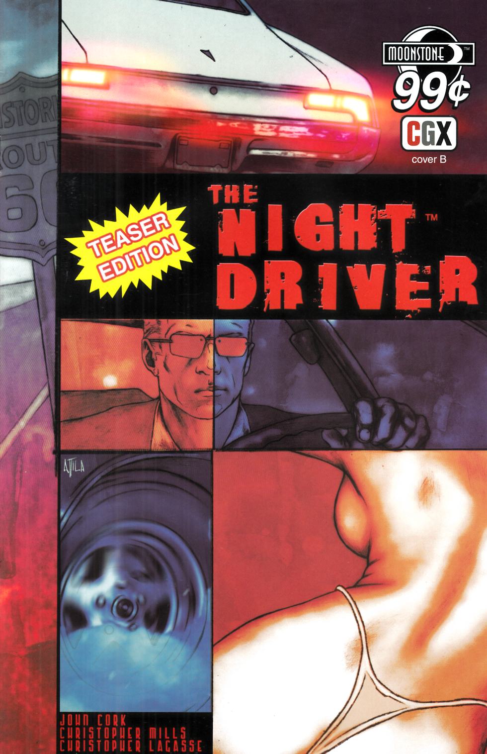 Night Driver Teaser Edition #0 Cover B Near Mint (9.4) [Moonstone Comic] LARGE