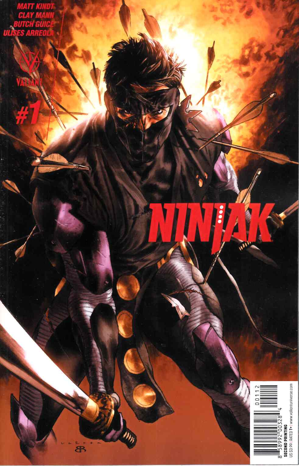 Ninjak #1 Second Printing [Valiant Comic] THUMBNAIL
