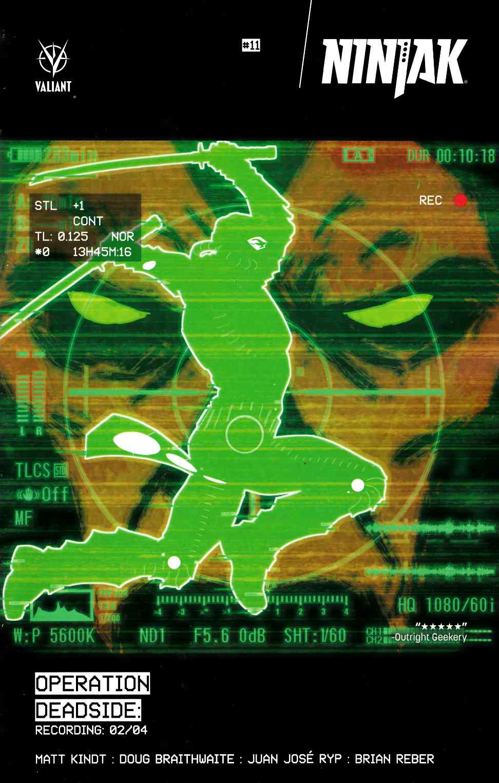 Ninjak #11 Cover A Kano Near Mint (9.4) [Valiant Comic] LARGE