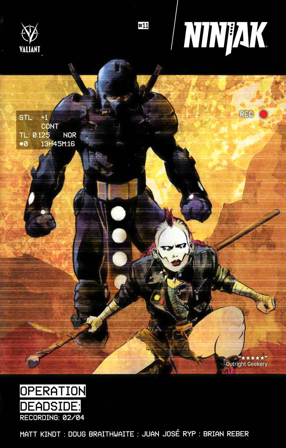 Ninjak #11 Cover B Nord Near Mint (9.4) [Valiant Comic] THUMBNAIL