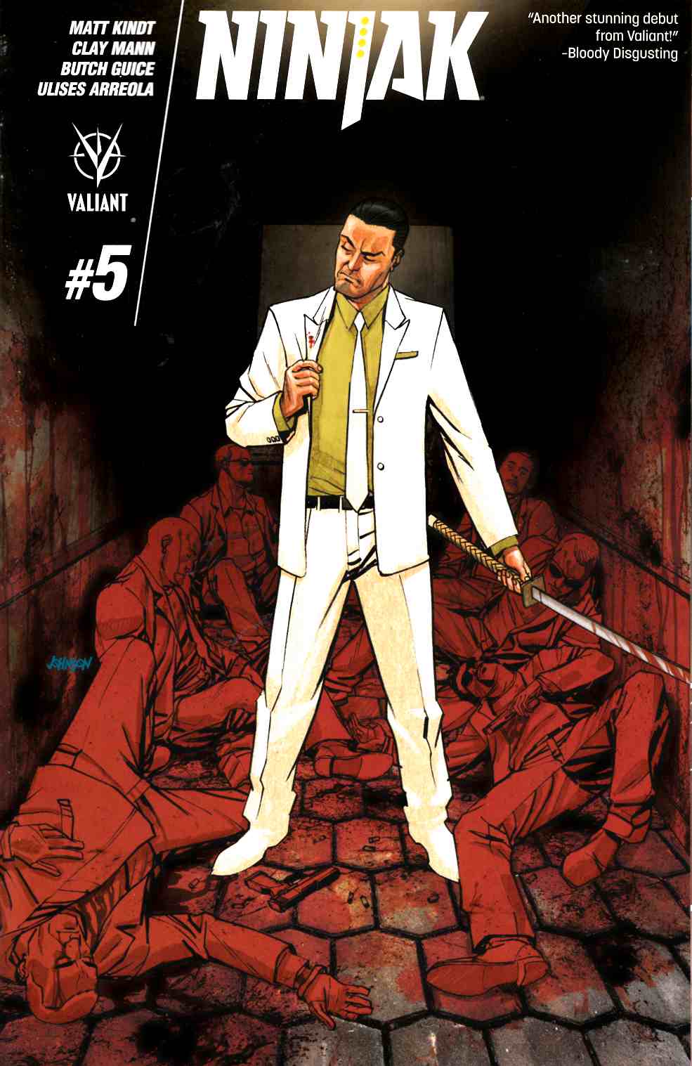 Ninjak #5 Cover B- Johnson [Valiant Comic] THUMBNAIL