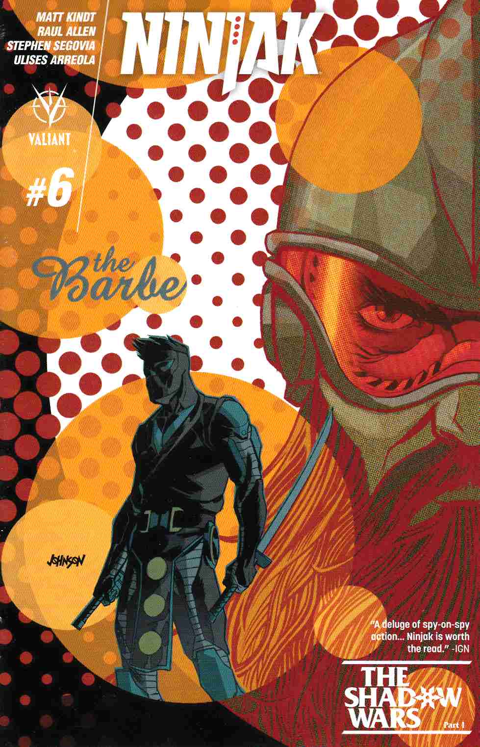 Ninjak #6 Cover C- Johnson [Valiant Comic] LARGE