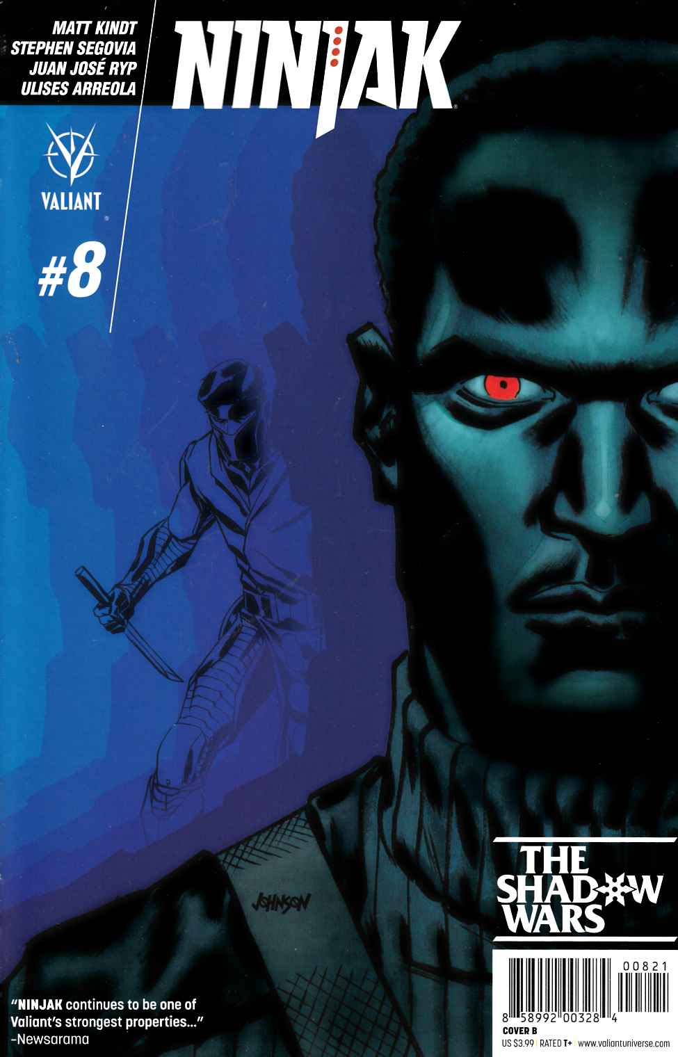 Ninjak #8 Cover B- Johnson [Valiant Comic] LARGE