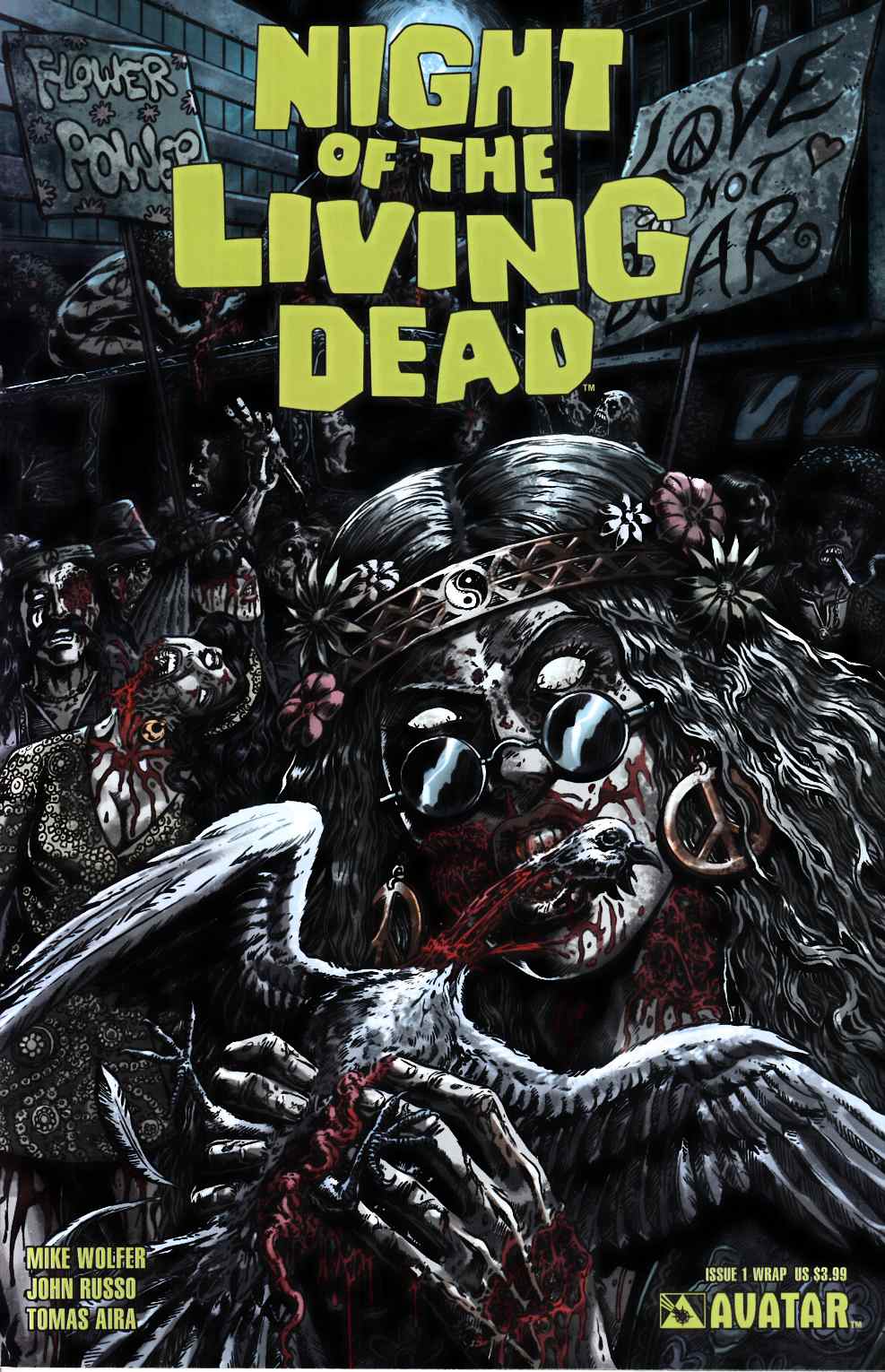Night of the Living Dead #1 Wrap Cover Near Mint (9.4) [Avatar Comic] THUMBNAIL
