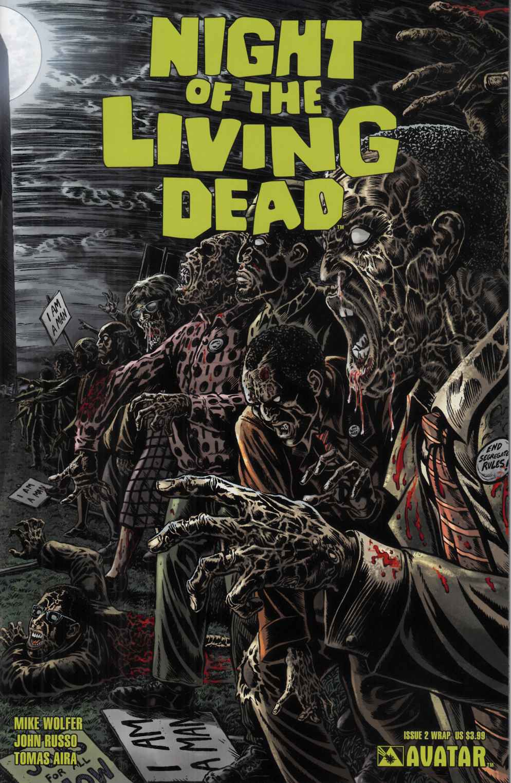 Night of the Living Dead #2 Wrap Cover Near Mint (9.4) [Avatar Comic] THUMBNAIL