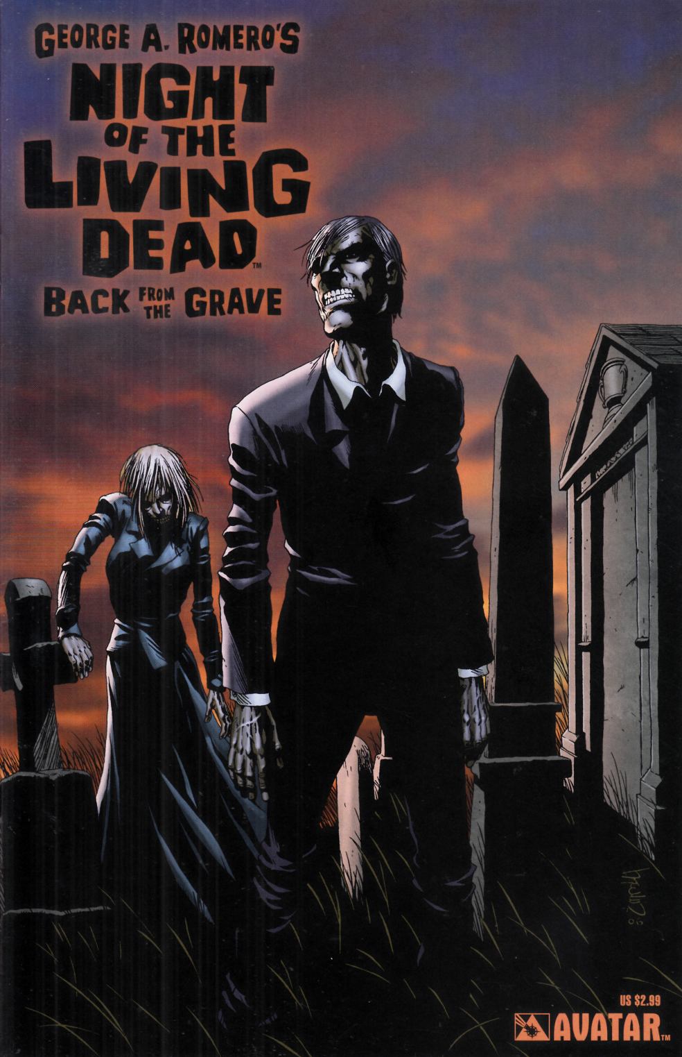 Night of the Living Dead Back from the Grave #1 Cover A Near Mint (9.4) [Avatar Comic] LARGE