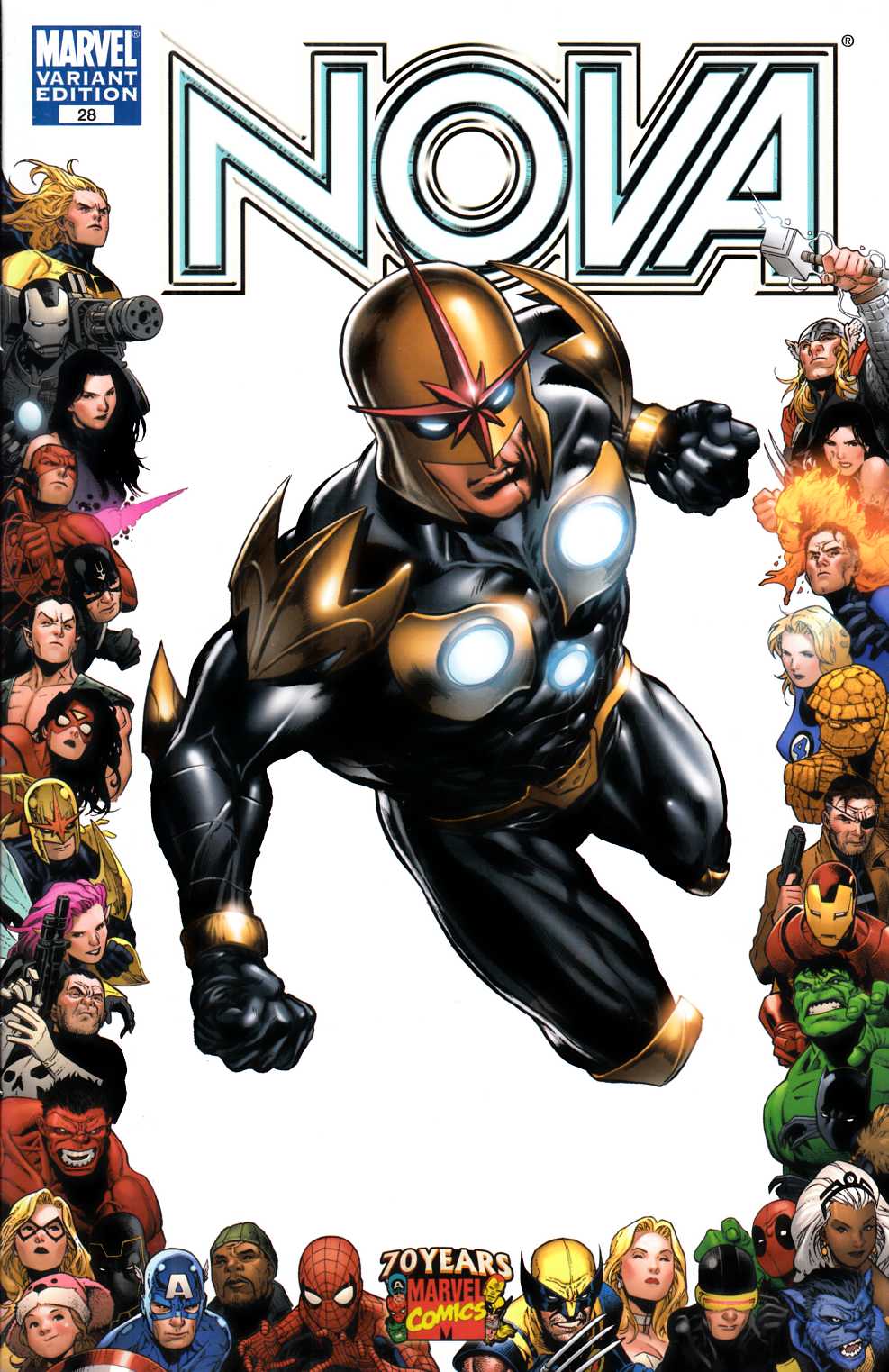 Nova #28 70th Frame Variant Cover Very Fine (8.0) [Marvel Comic] THUMBNAIL
