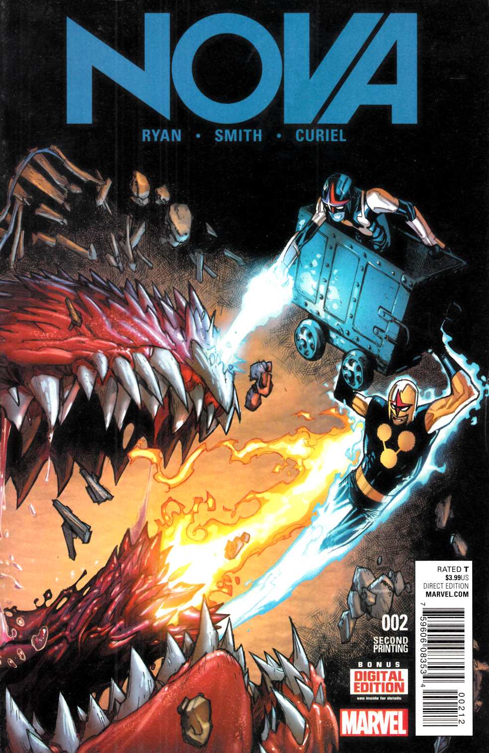 Nova #2 Second Printing Near Mint (9.4) [Marvel Comic] LARGE
