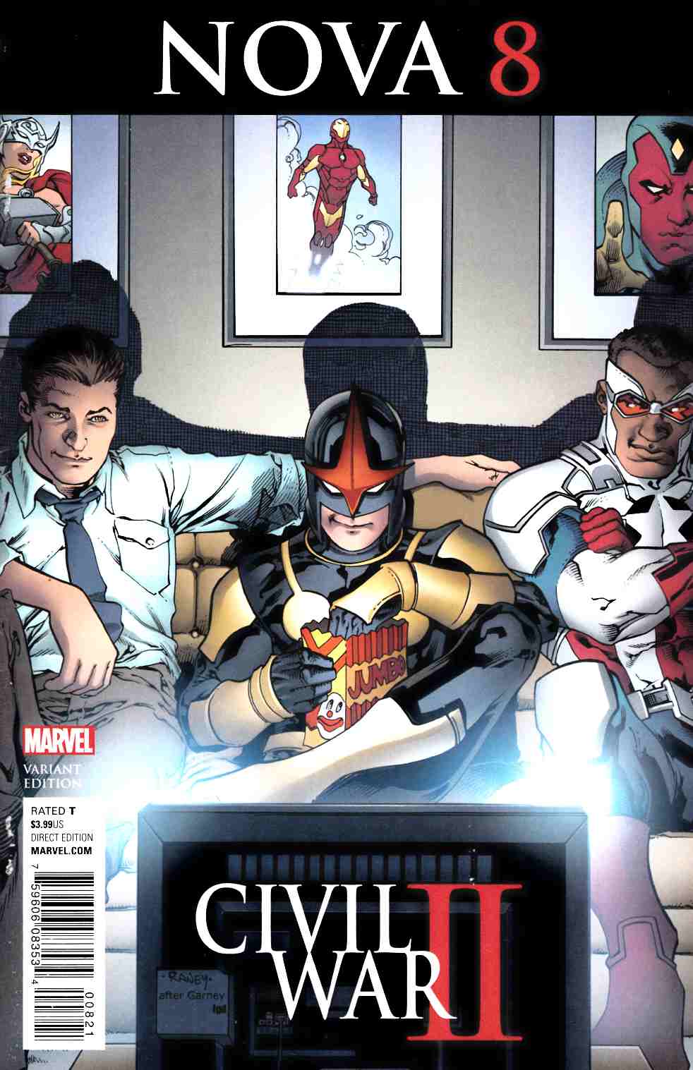 Nova #8 CW Reenactment Variant Cover [Marvel Comic] LARGE