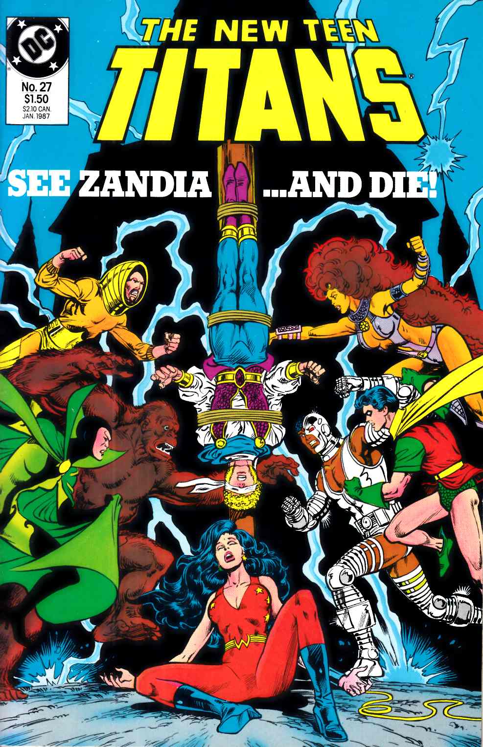 New Teen Titans #27 Near Mint (9.4) [DC Comic] LARGE