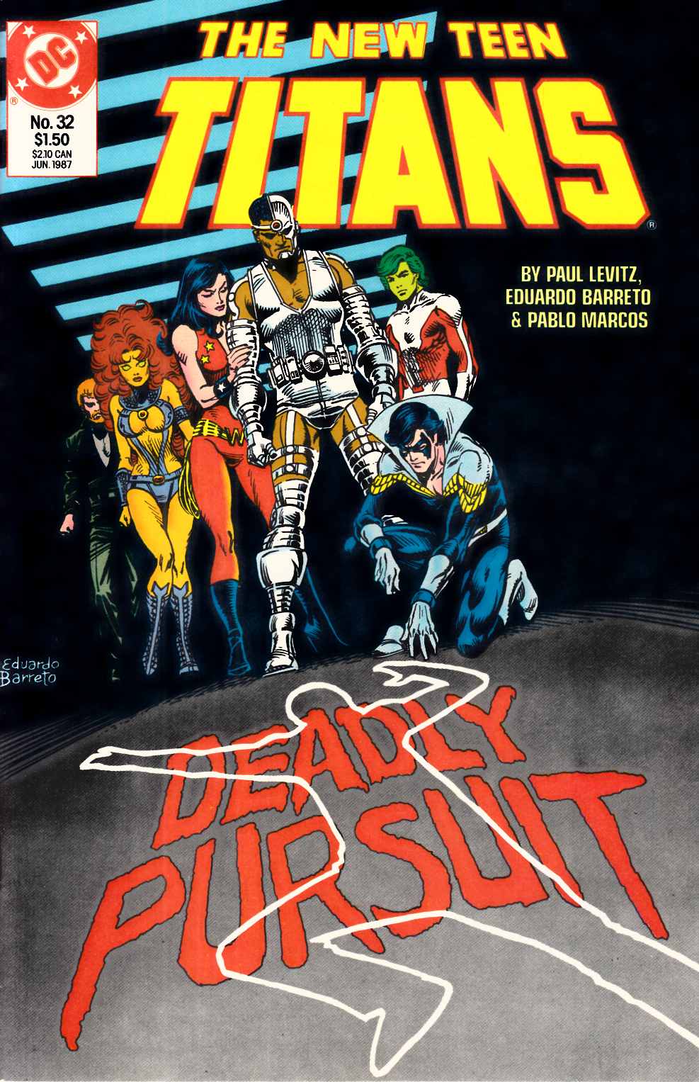 New Teen Titans #32 Near Mint (9.4) [DC Comic] LARGE
