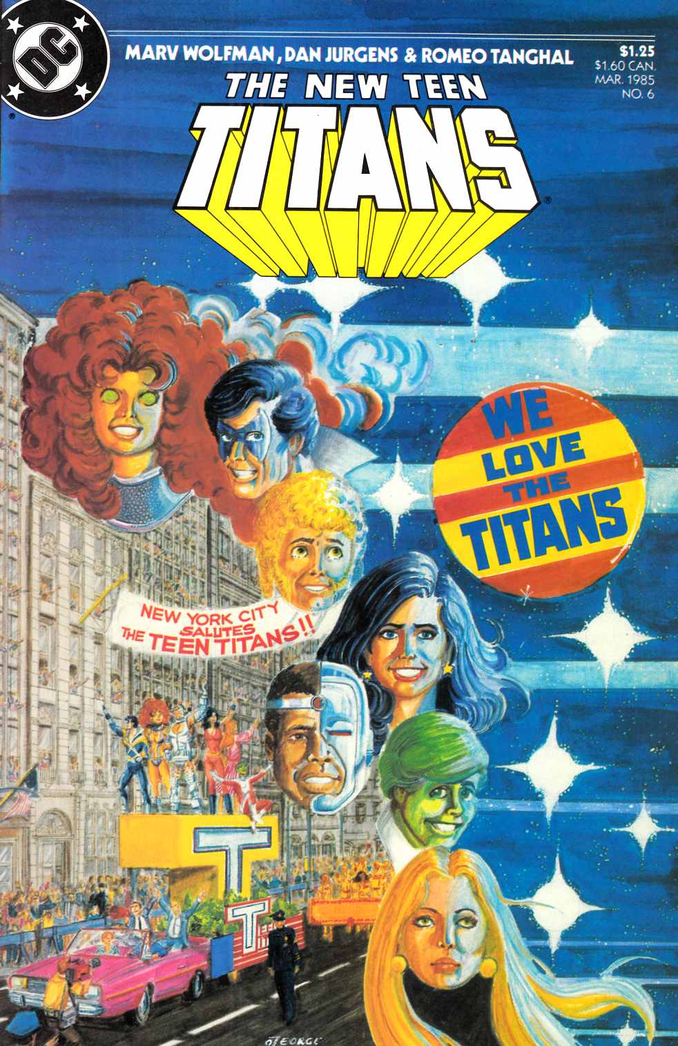 New Teen Titans #6 Near Mint (9.4) [DC Comic] LARGE