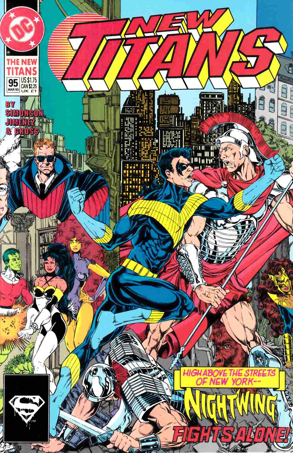New Teen Titans #95 Near Mint (9.4) [DC Comic] LARGE