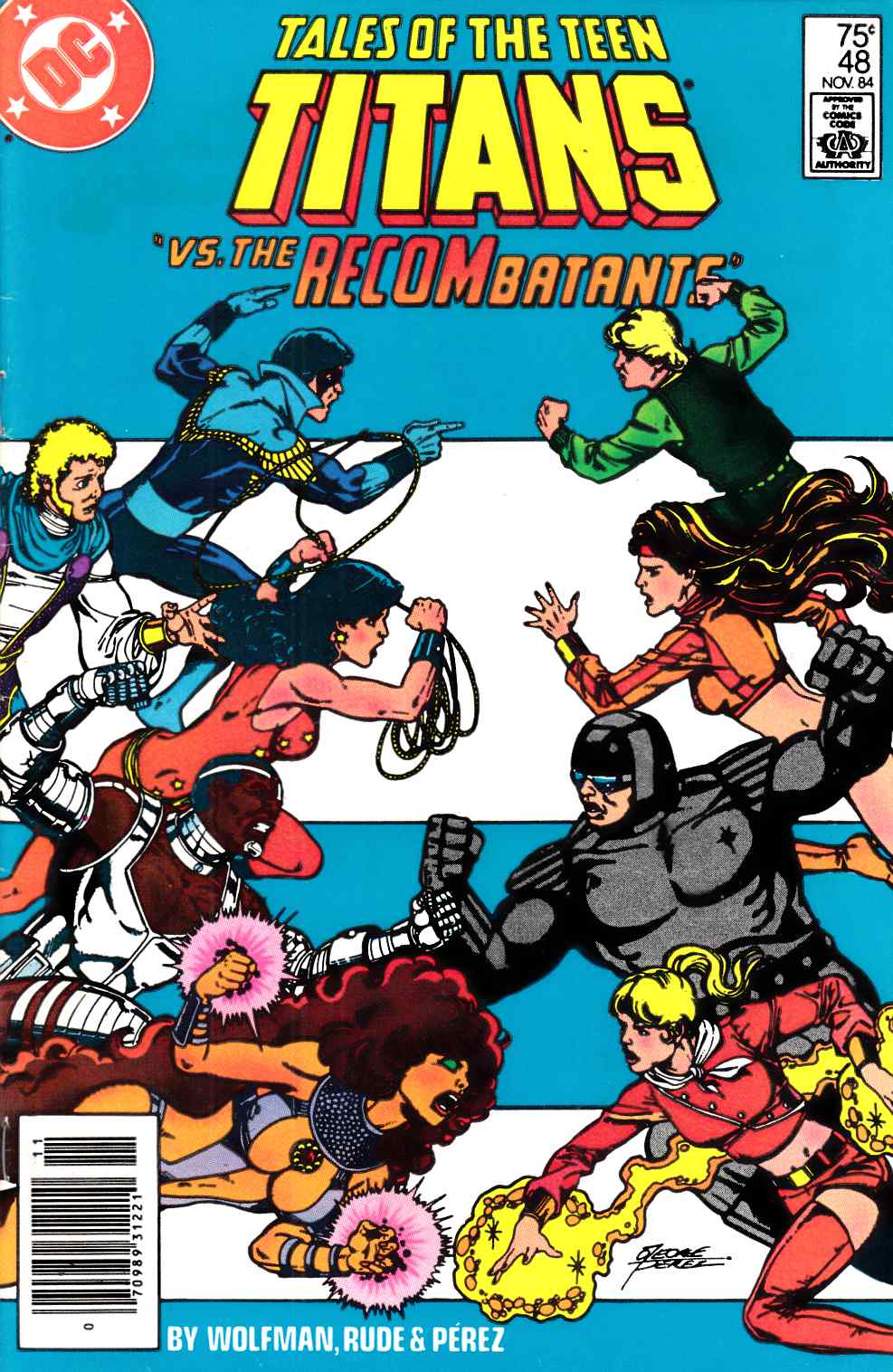 New Teen Titans #48 Newsstand Edition Very Fine (8.0) [DC Comic] LARGE