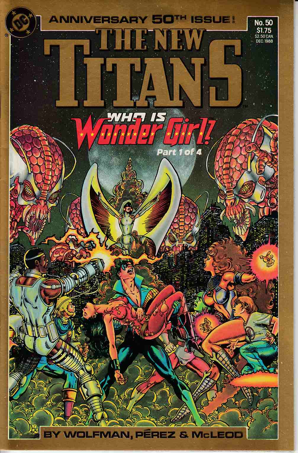 New Teen Titans #50 Very Fine (8.0) [DC Comic] THUMBNAIL