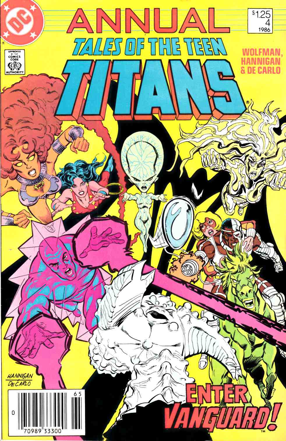 New Teen Titans Annual #4 Newsstand Edition Very Fine (8.0) [DC Comic] THUMBNAIL