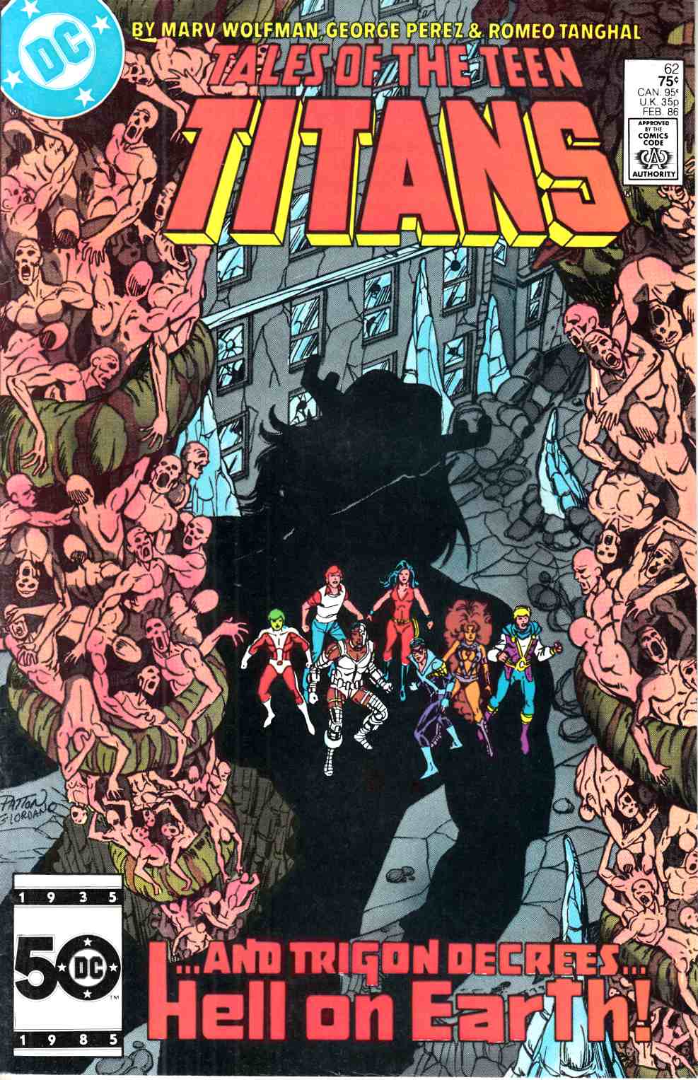 New Teen Titans #62 Very Fine (8.0) [DC Comic] LARGE