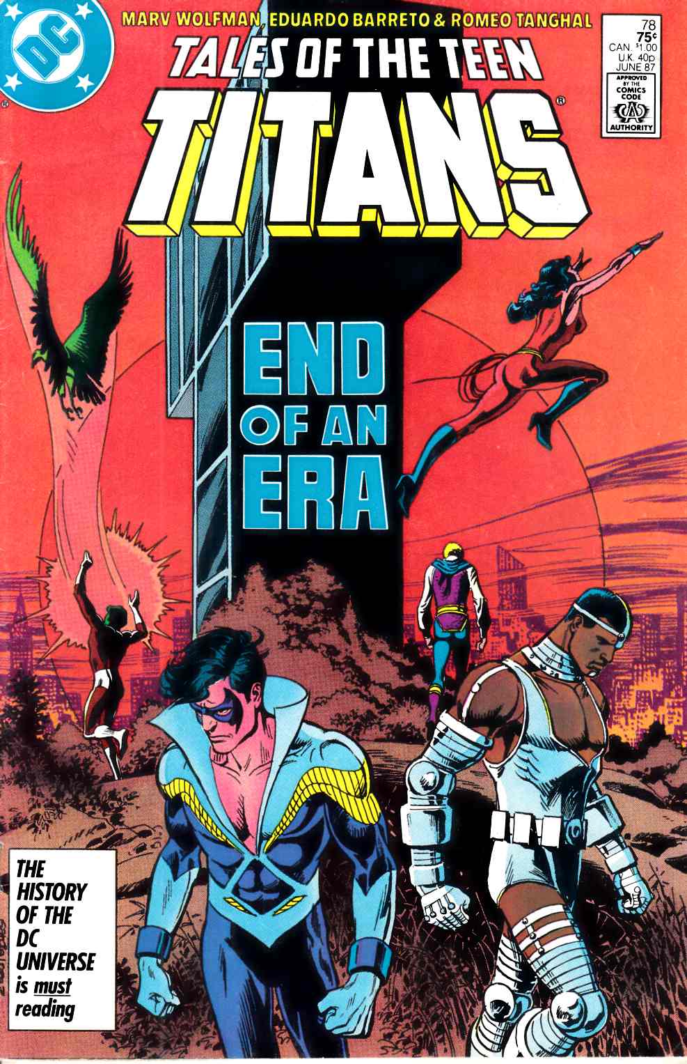 New Teen Titans #78 Fine (6.0) [DC Comic] THUMBNAIL