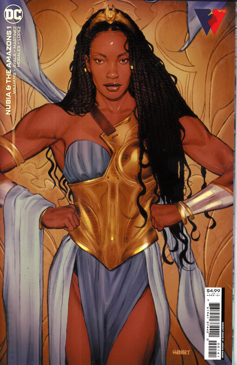 Nubia and the Amazons #1 Sway Variant Cover Near Mint (9.4) [DC Comic] LARGE