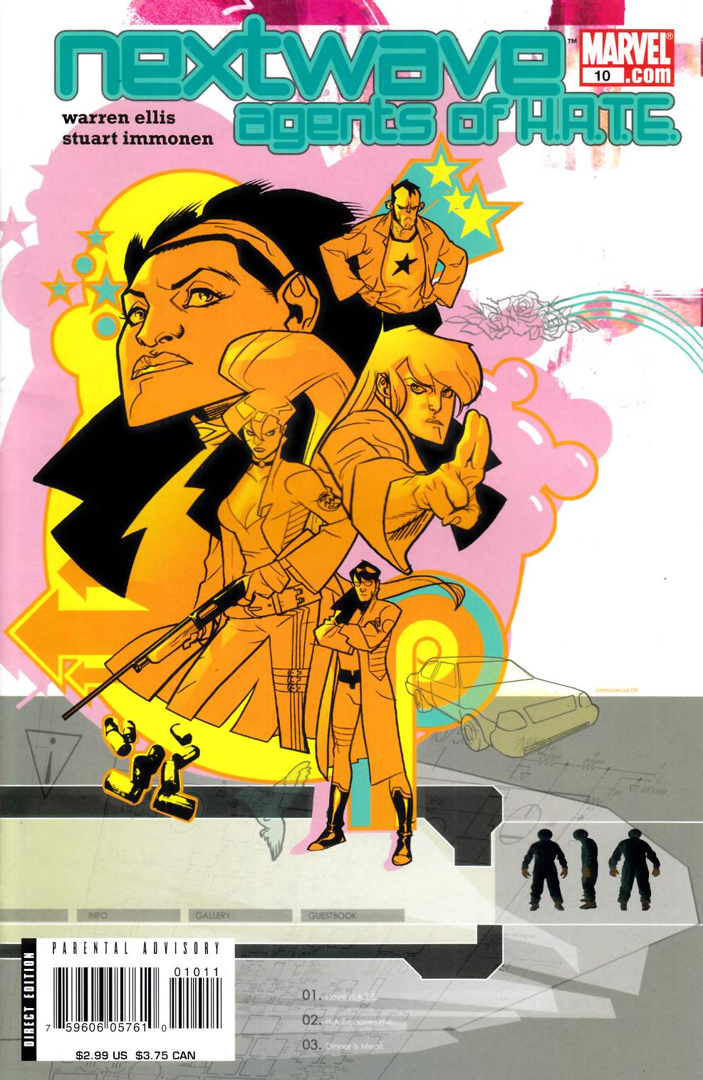 Nextwave Agents of Hate #10 Very Fine (8.0) [Marvel Comic] LARGE