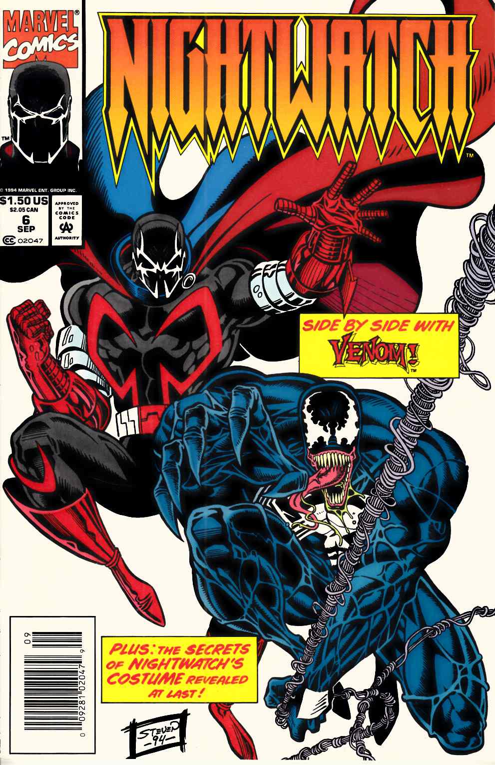 Nightwatch #6 Newsstand Edition Very Fine (8.0) [Marvel Comic] LARGE