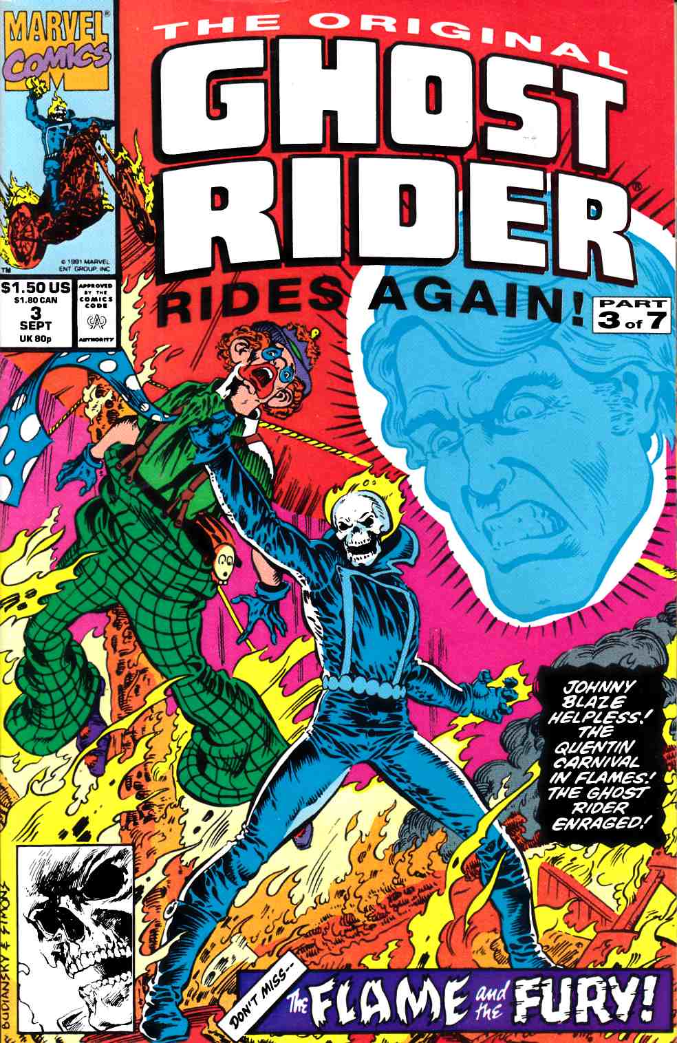 Original Ghost Rider Rides Again #3 Very Fine (8.0) [Marvel Comic] LARGE