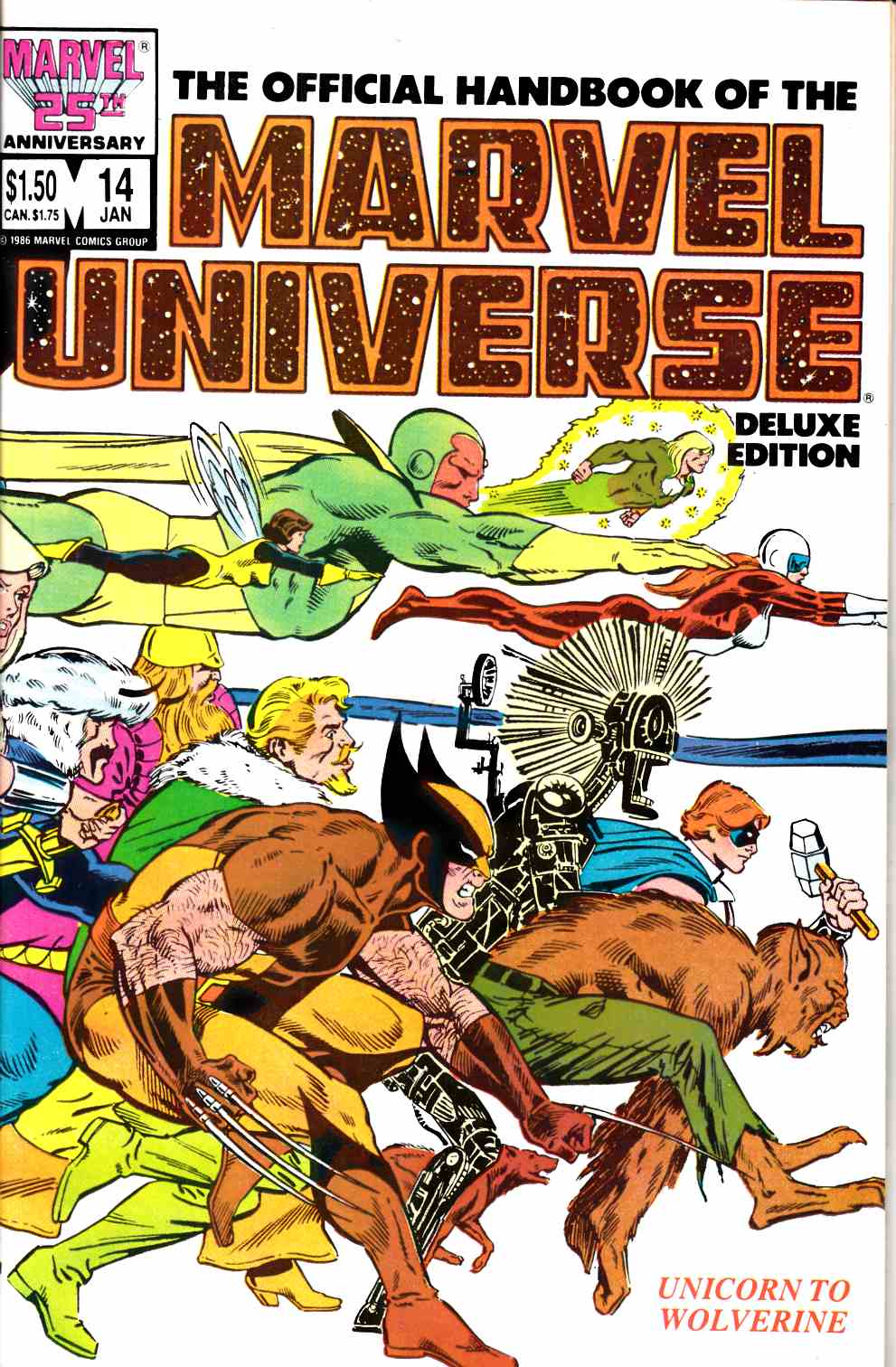 Official Handbook of the Marvel Universe #14 Deluxe Near Mint Minus (9.2) [Marvel Comic] THUMBNAIL