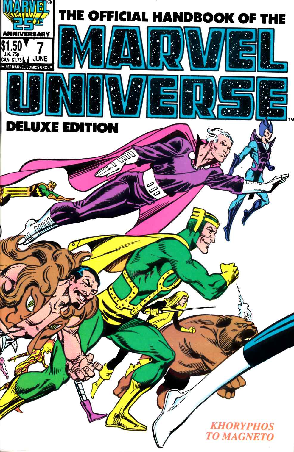 Official Handbook of the Marvel Universe #7 Deluxe Edition Very Fine (8.0) [Marvel Comic] LARGE
