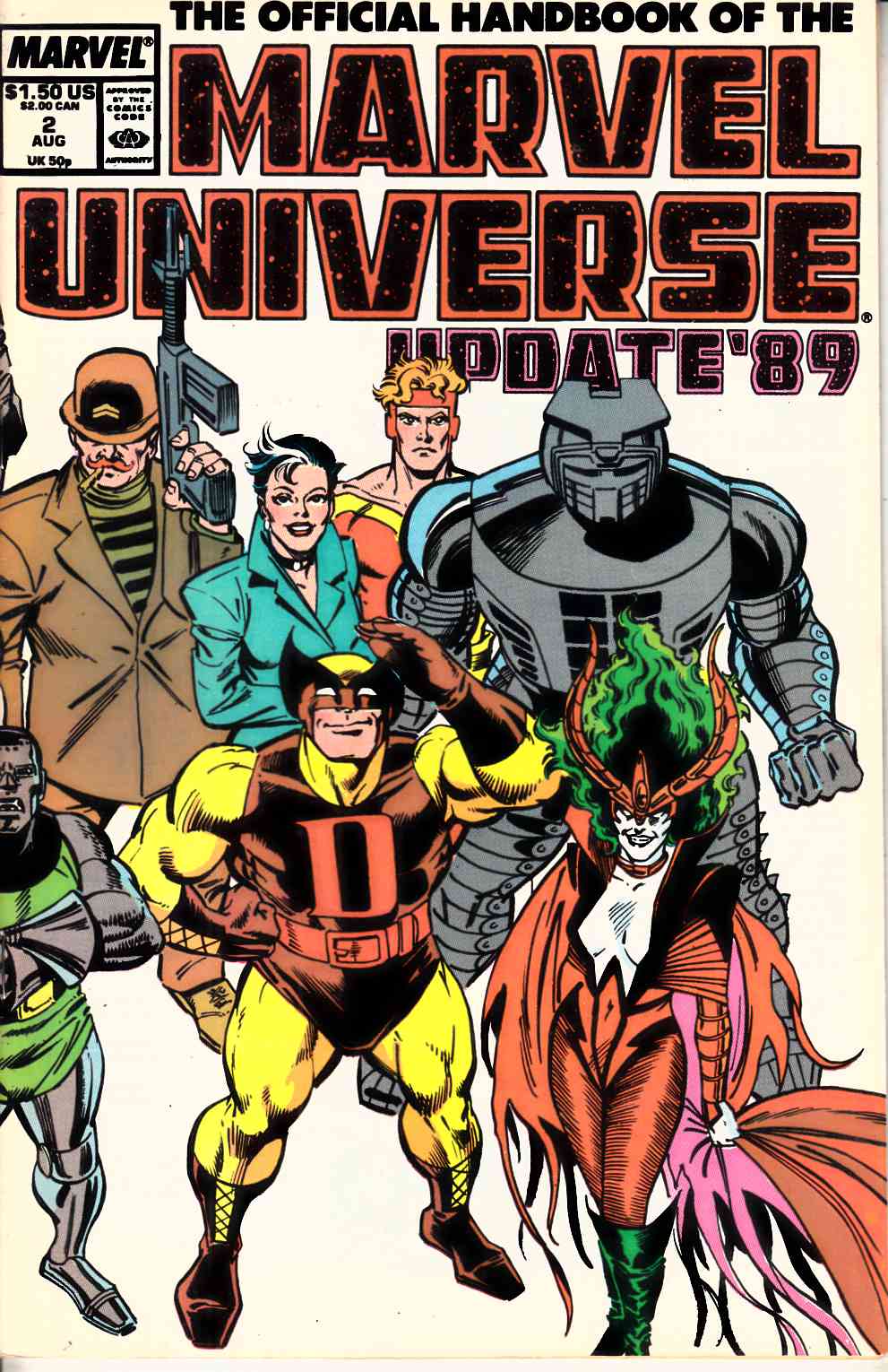 Official Handbook of the Marvel Universe Update 89 #2 Very Fine (8.0) [Marvel Comic] LARGE