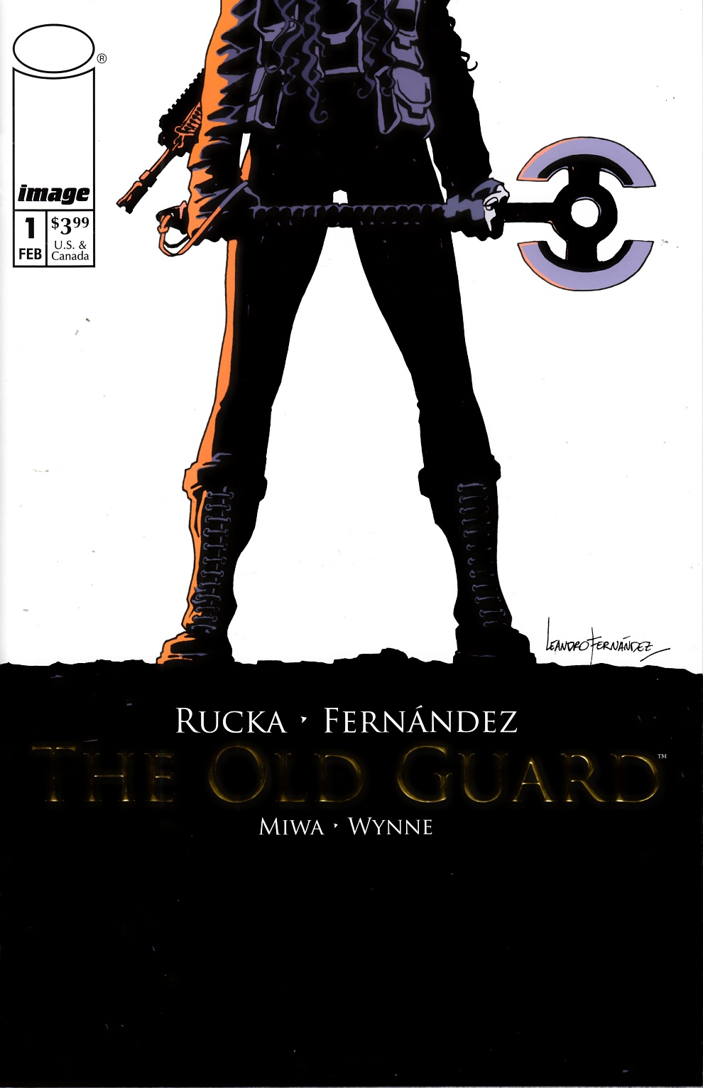 Old Guard #1 Gold Variant Cover Near Mint (9.4) [Image Comic] LARGE