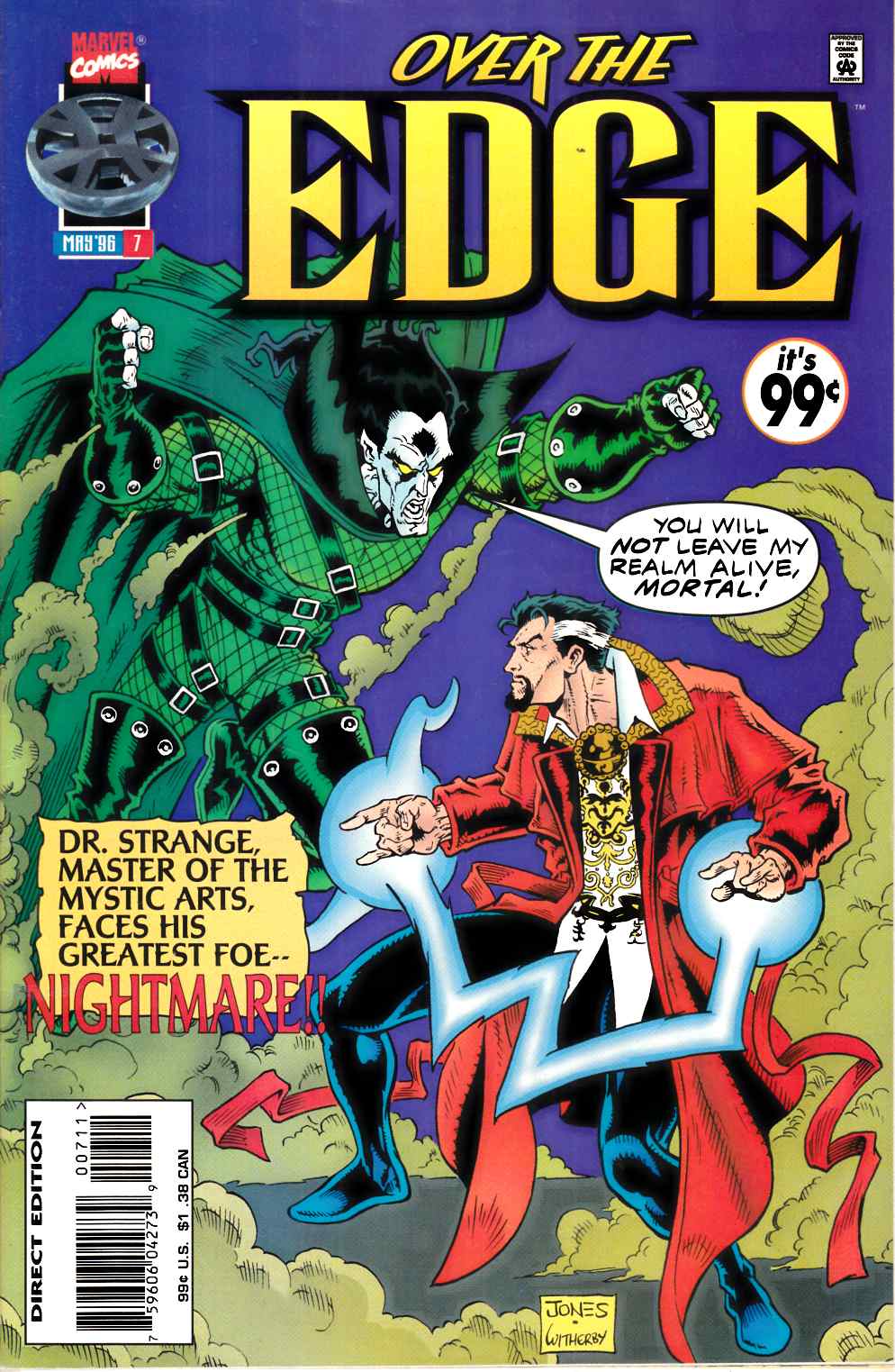 Over the Edge #7 Very Fine (8.0) [Marvel Comic] THUMBNAIL