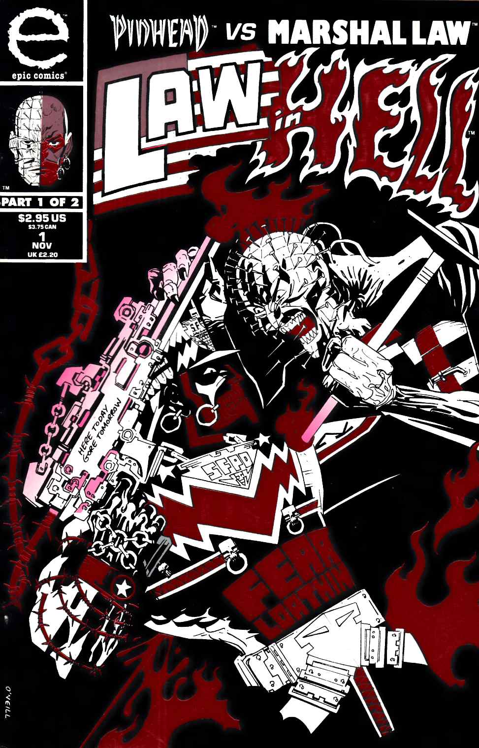 Pinhead vs Marshal Law Law in Hell #1 Very Fine (8.0) [Marvel Comic] LARGE